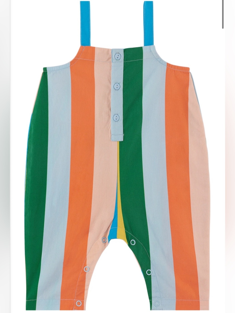TINYCOTTONS Baby Multicolor Striped Overalls